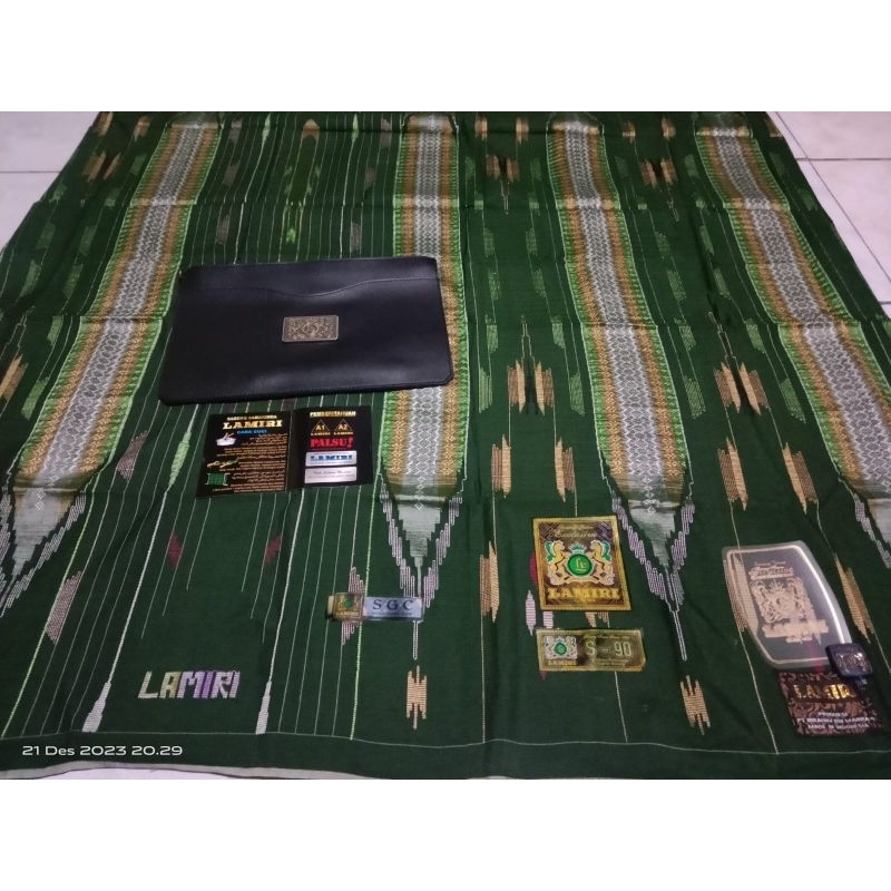 SARUNG LAMIRI ORIGINAL TIPE SGC SGI GOLD BENANG DOBLE 420 FULL SUTRA LENGKAP TAS HOLOGRAM BESI