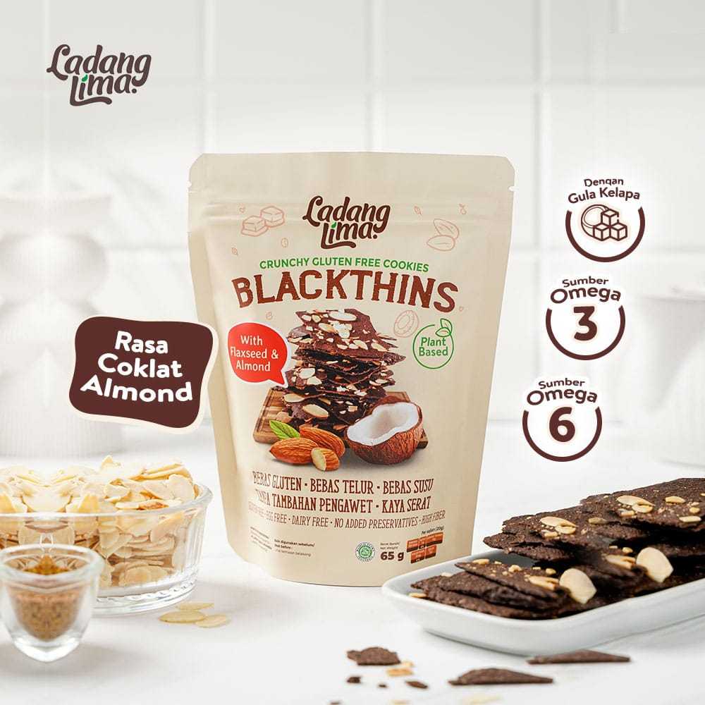 

Blackthins Cookies 100gr Original Gluten Free Ladang Lima