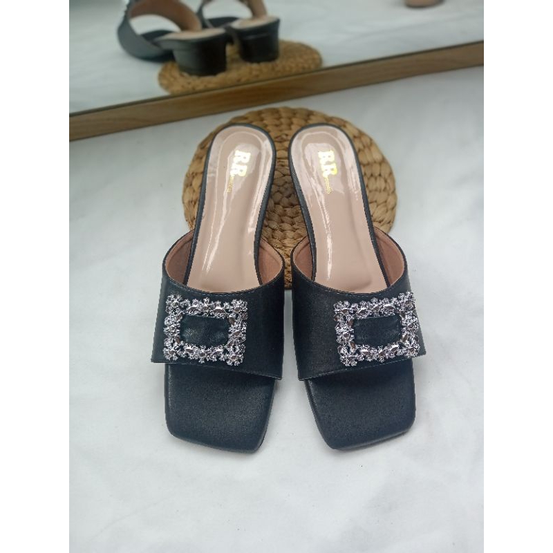 sendal sepatu wanita 3cm ukuran jumbo 45 44 43 42 41 40 39 38 37//sendal sepatu