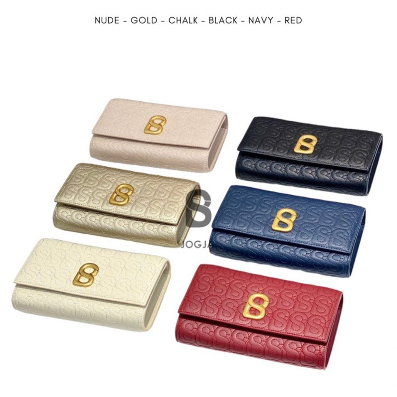 Luna Wallet On Chain Leather Buttonscarves BS Dompet Tas Mini Bag