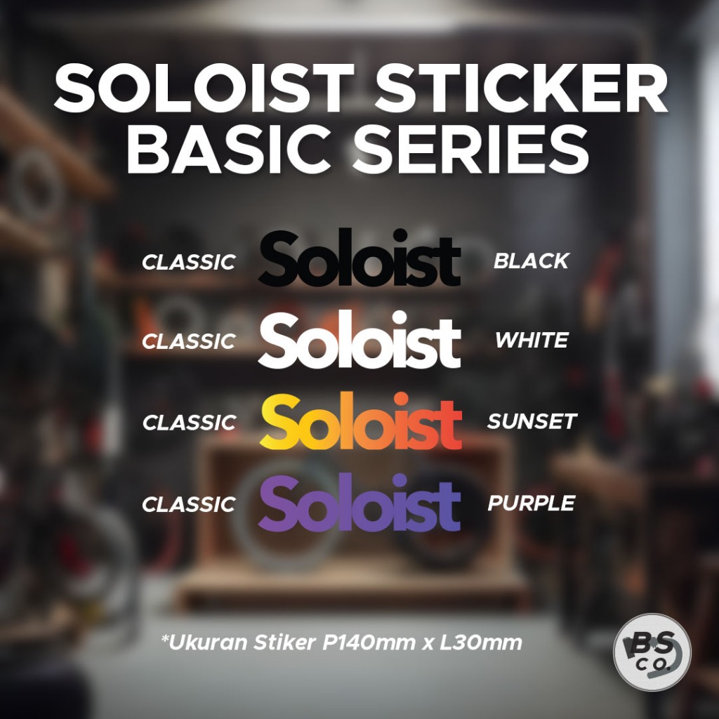 Sticker Soloist by Pengen Brakeless Stiker Sepeda Fixie Soloist