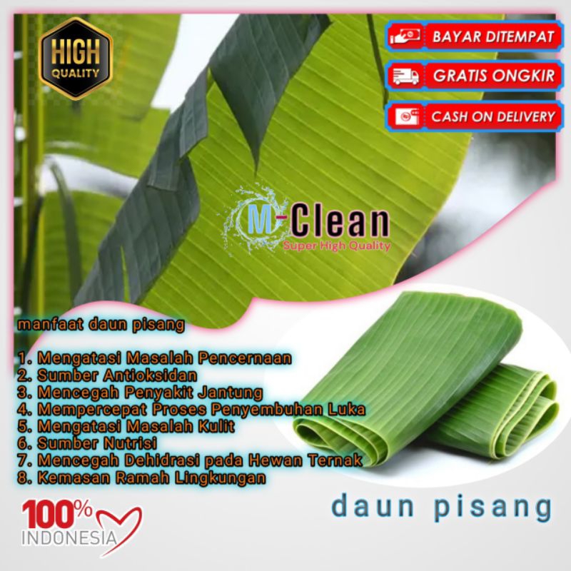 

daun pisang muda 1kg