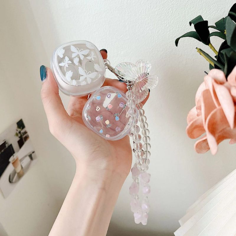 Case Baseus WM01/WM02, Earphone case transparan motif