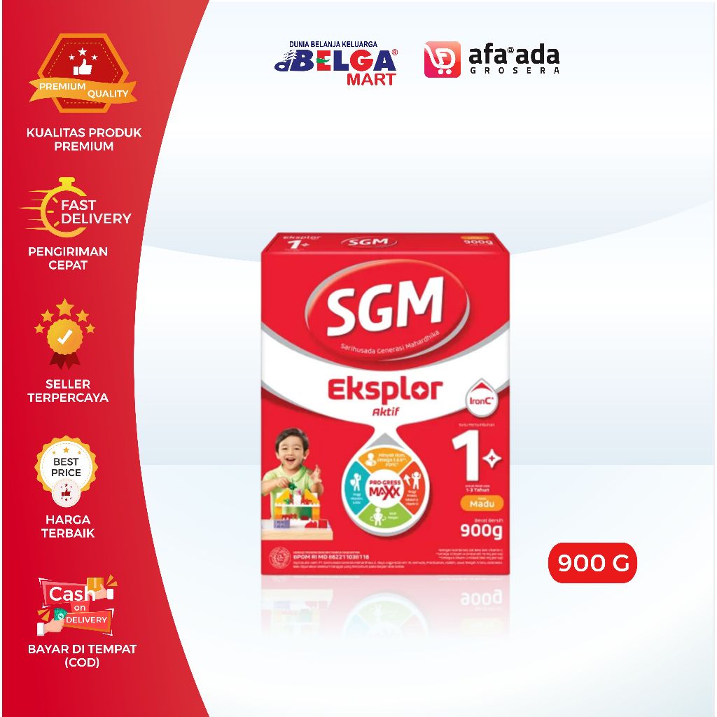 

SGM Eksplor 1+ 3+ 5+ | kemasan 900GR | Madu & Vanila