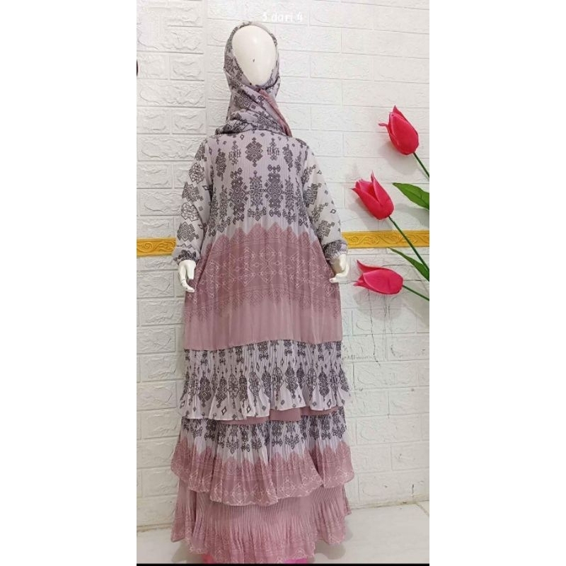Dress plisket Anak/Gamis plisket anak/ dress anak/Gamis anak/gamis lebaran