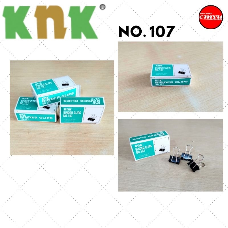 

KNK Binder Clip Penjepit Kertas No. 107 isi 12pcs