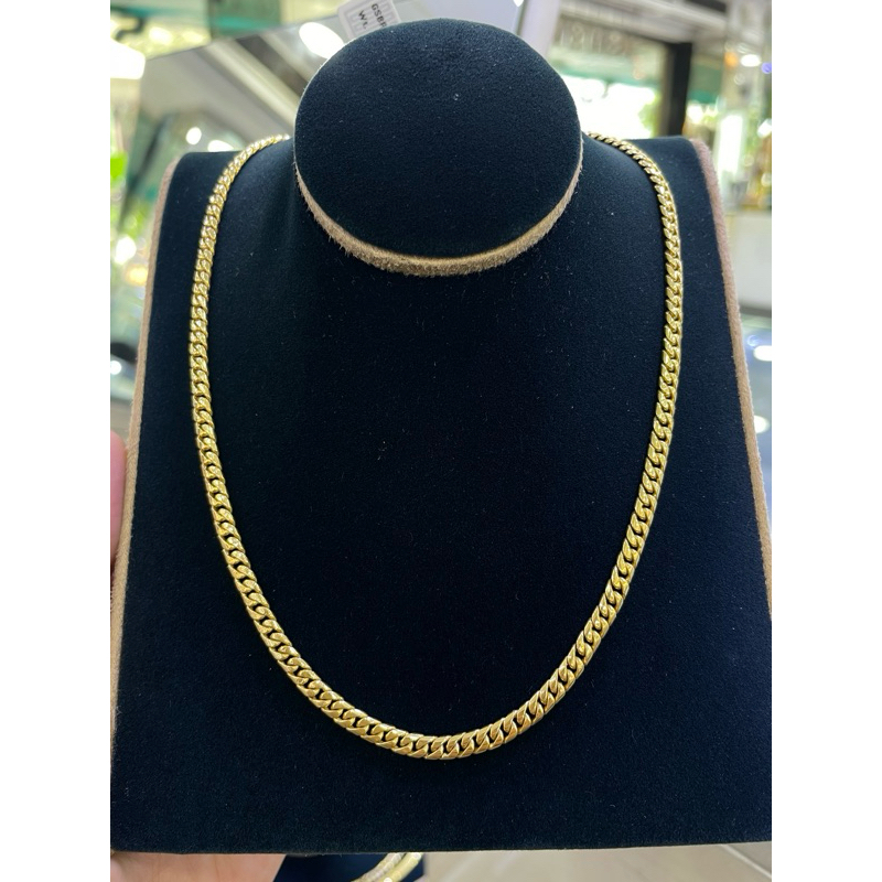 kalung rantai sisik naga emas 750%