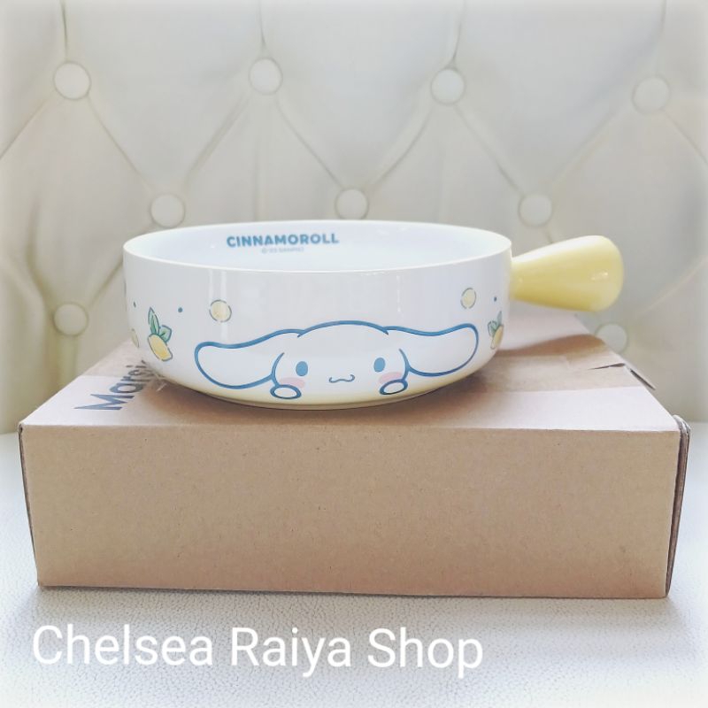 Piring Saji Gagang Keramik Sanrio Cinnamoroll Lemon 5,5x15,7x21,4cm Cinamorol Cinamoroll Cinnamonrol