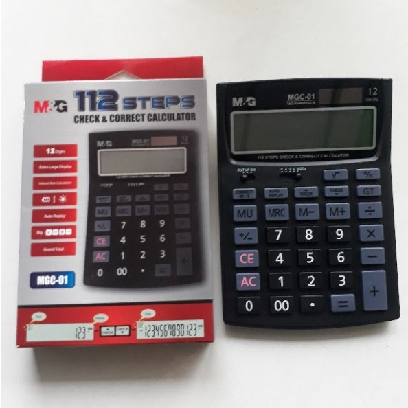 

CALCULATOR 112 STEPS ADG9875911 MGC-01 12 DIGITS : M&G