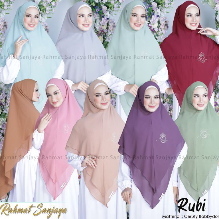 Memang Keren TERBARUKHIMAR 2 LAYAR JUMBO MODEL MUTIARA SAWAROSKY RAHMAT SANJAYA KHIMAR 2 LAYAR JUMBO