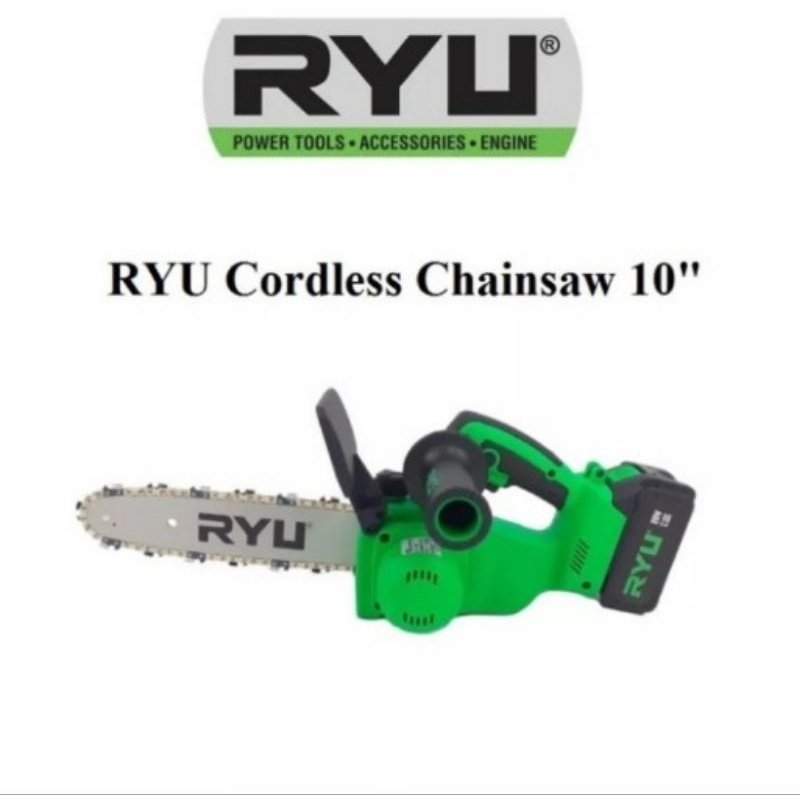 ( RCCH- 10 ) RYU CORDLESS CHAIN SAW / MESIN GERGAJI POHON , RANTING 10"