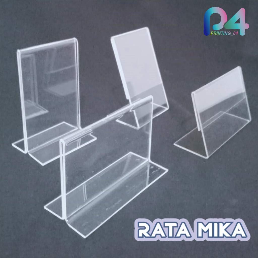 

Akrilik display T ukuran 8x12 insert paper / akrilik display meja makan / akrilik 2mm / nomor meja