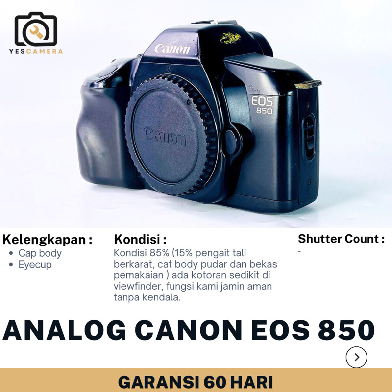 Canon EOS 850 Bergaransi 2bulan Kamera Analog Canon Film Siap pakai