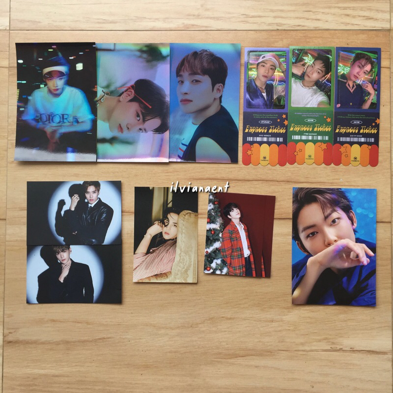 The boyz postcard photoset express ticket younghoon new chanhee sangyeon hyunjae kevin jacob thrilli