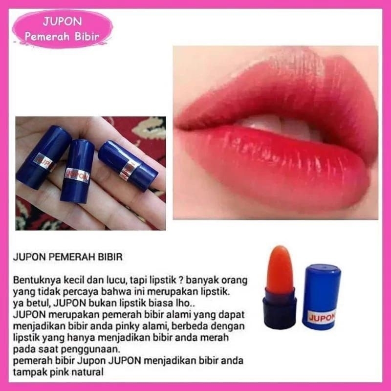 JUPON MINI LIPSTIK ORIGINAL BPOM - JUPON PEMERAH BIBIR