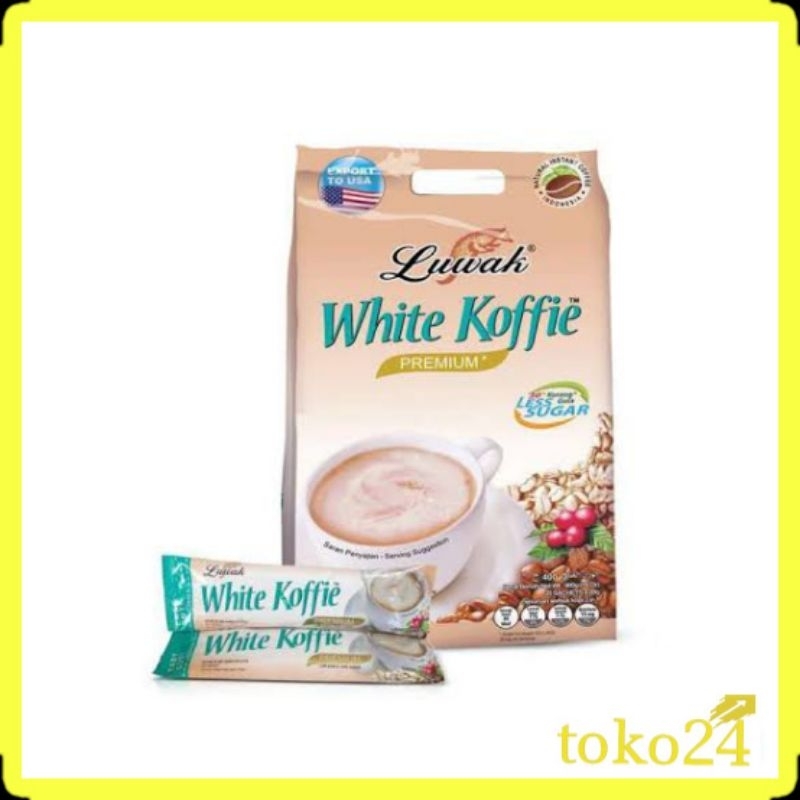 

Luwak White Koffie Less Sugar Bag 19's