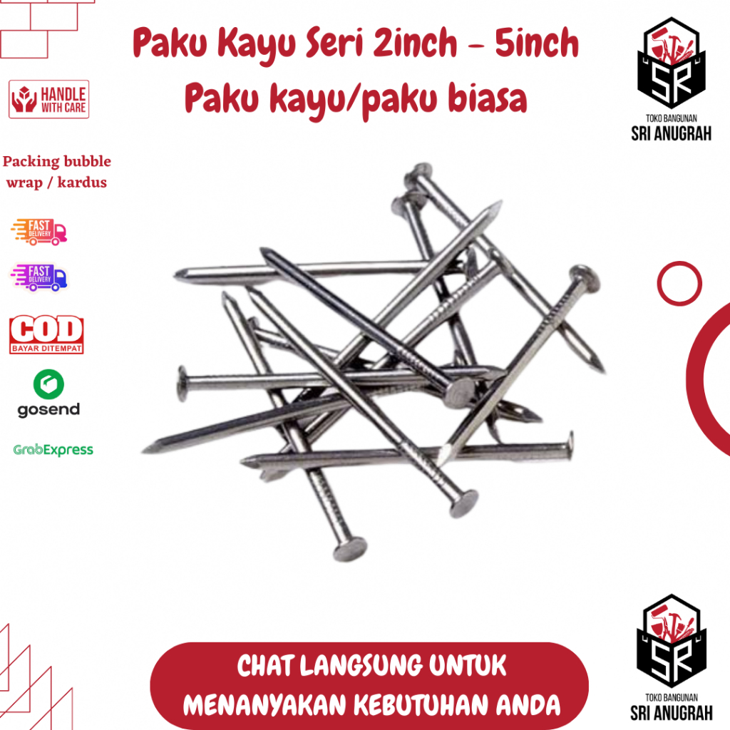 Paku Seri Paku Kayu Paku Serbaguna 1/4 KG