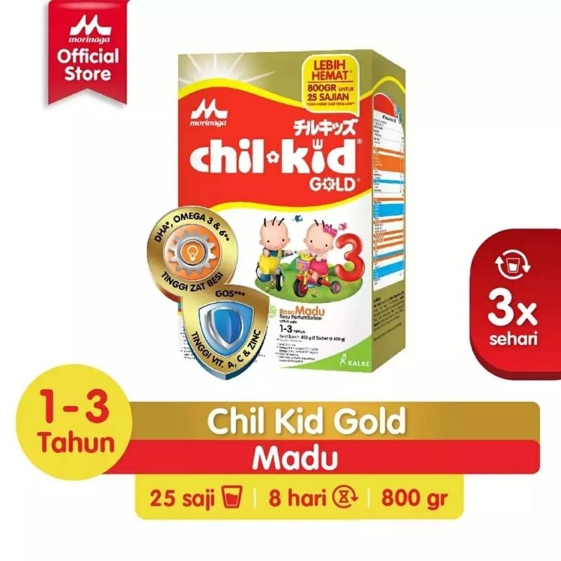CHILKID GOLD Box 800gr susu formula bayi 1-3tahun