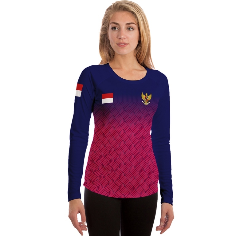 jersey wanita | atasan wanita | stelan olahraga murah | baju olahraga badminton daihatsu indonesia m