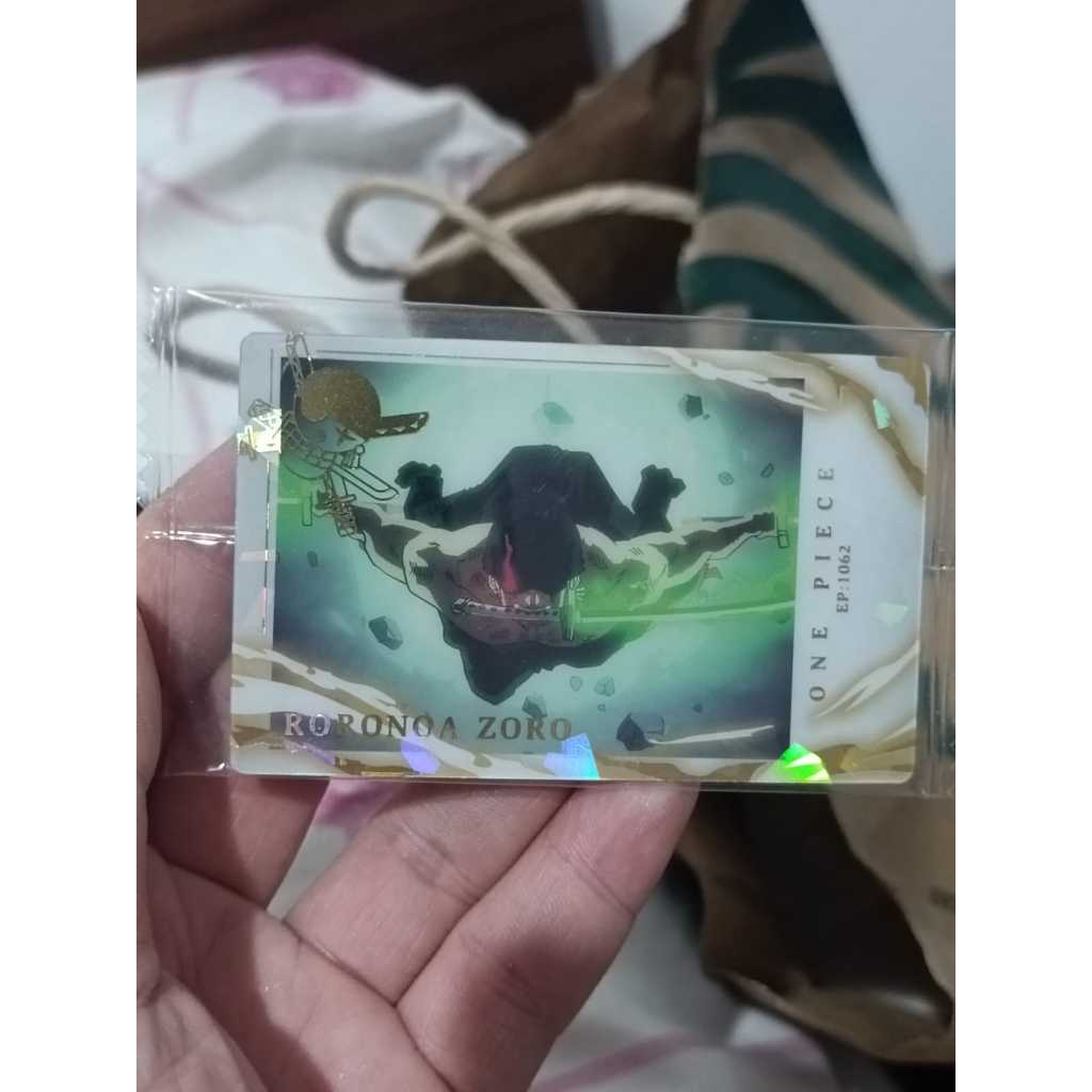 One Piece Roronoa Zoro EP : 1062 Wafer Card OP1-2 R Rare Bandai Japan