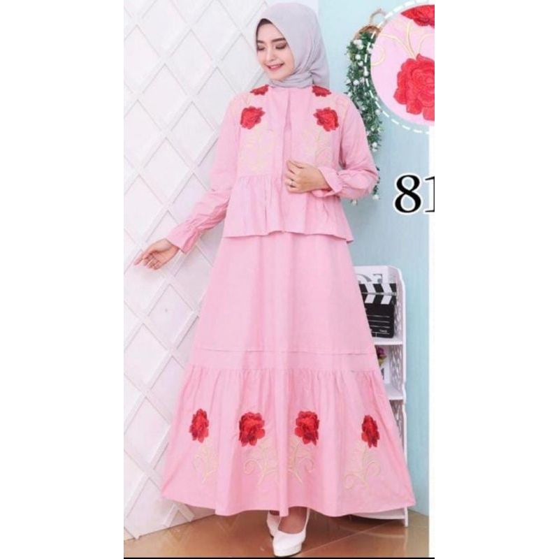 GAMIS KATUN JEPANG BORDIR PREMIUM TERLARIS
