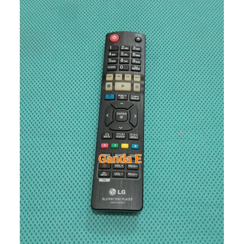 Remot Blu Ray Disc Player LG AKB73295901 Original