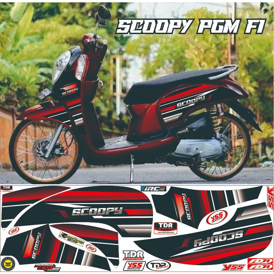 striping motor honda scoopi fi esp stiker scoopy 2013 2015 variasi scoopy