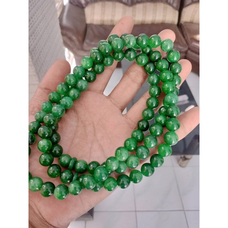 tasbih batu giok size 10 mm