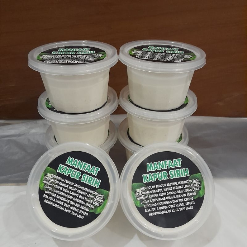 

Hot item kapur sirih basah untuk campuran bahan makanan 100 gram kemasan cup