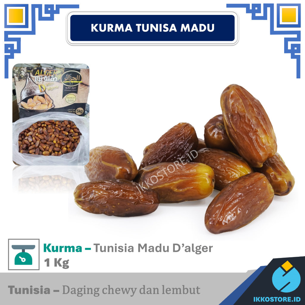 

KURMA TUNISIA MADU 1KG / TUNISIA MADU DATES D'ALGERIE / KURMA TUNISIA PEKANBARU