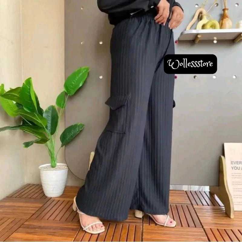 CARGO PANTS KNIT HORNET | KULOT CARGO KNIT HORNET