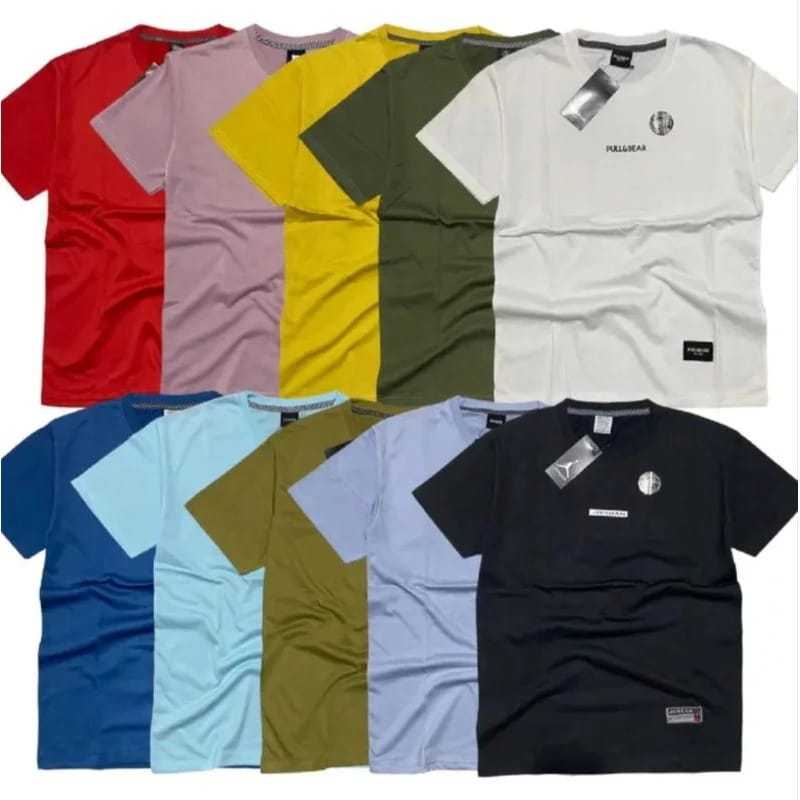 PAKET LUSINAN Kaos Branded Distro Pria-Wanita Size M-L-XL-XXL PE // KAOS PRIA DISTRO 12 PCS