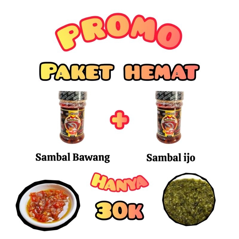 

Promo Paket Hemat Sambal bawang + Sambal ijo