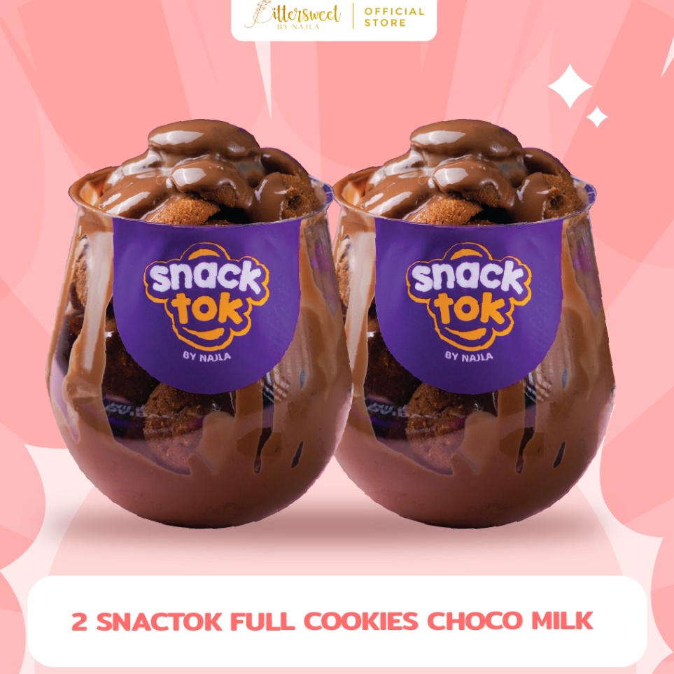 

Murah nampol Bittersweet by Najla Bundle 2 Snacktok Full Cookies Choco Milk