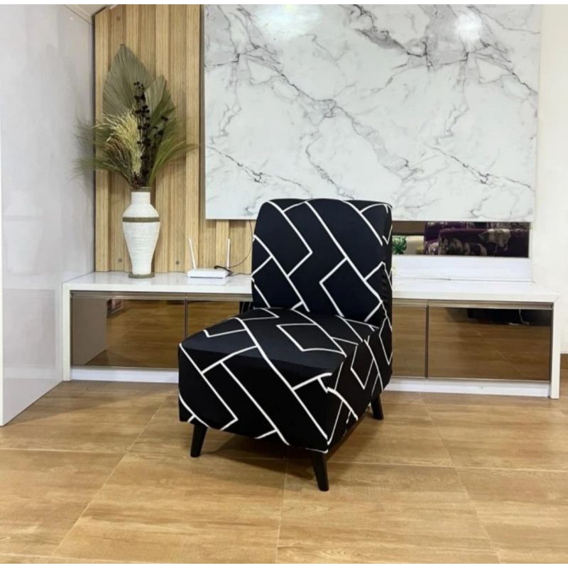 Sarung Kursi Sofa Busa Ruang Tamu tanpa lengan Cover Sofa Seater 1 2 3 Elastis Kursi Sofa Busa Bed C