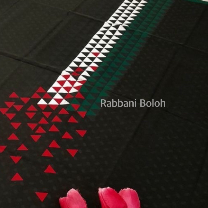 TERBARU Sarung Rabbani Palestina Motif Warna Hitam atau Putih agak Polos Kain Dewasa Palestine - sar