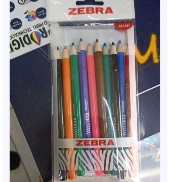 

Penciltic Zebra Persett isi 10 warna