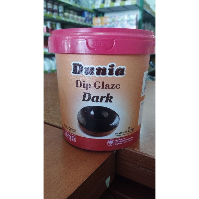 

Dunia Dip Glaze Dark Coklat pasta donat topping donat 1000g/1kg
