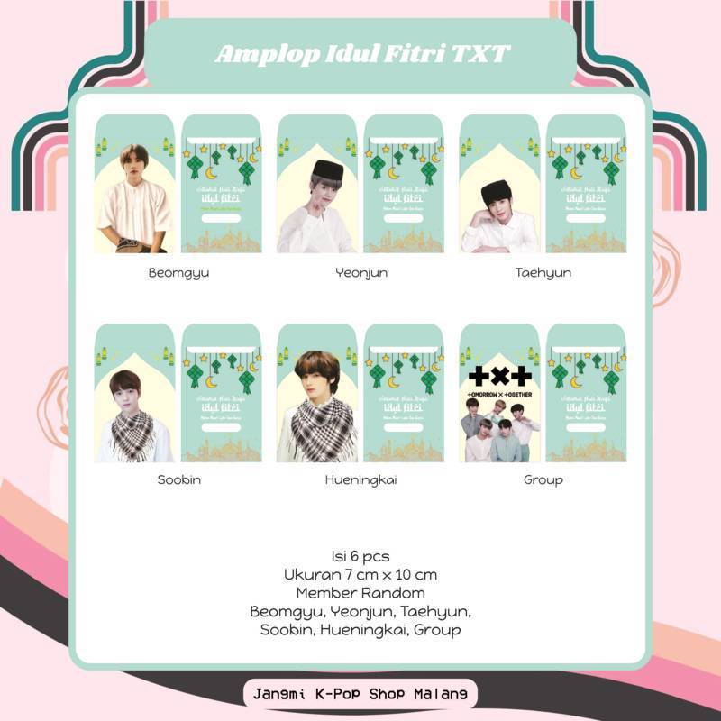 

[ISI 6 PCS] Amplop Lebaran TXT | Amplop TXT | Amplop Hari Raya | Angpao Lebaran | Angpao Hari Raya | Hari Raya Idul Fitri