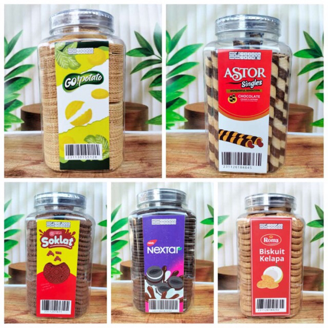 Snack/Kue Toples Lebaran Giant Go Potato - Astor - Nissin Soklat - Nextar Noir - Roma Kelapa
