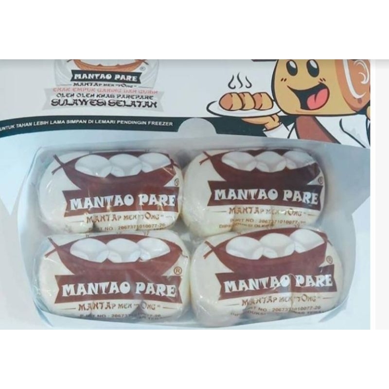 

Mantao Pare Mantau Pare 12 pcs 12 biji Bakpao kosong Mantao Makassar isi 12 pcs
