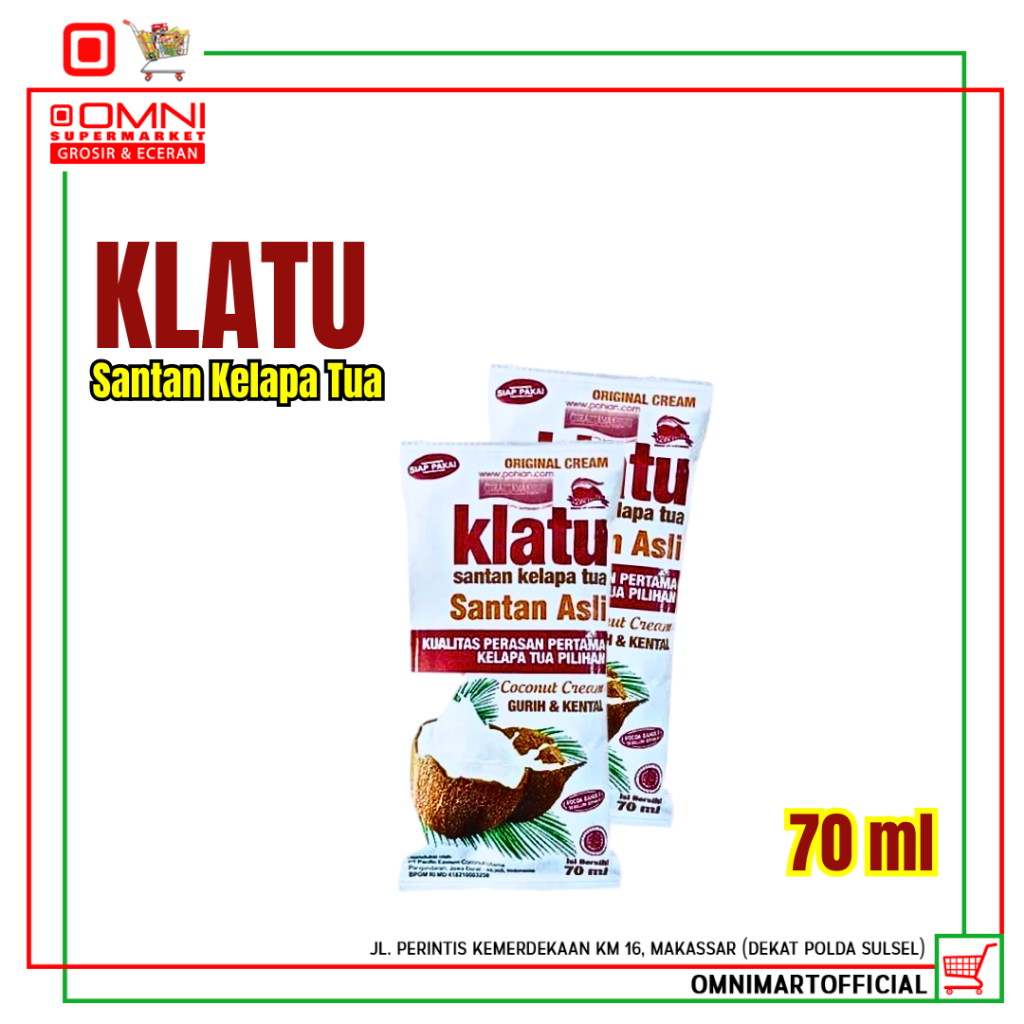 

KLATU COCONUT CREAM (SANTAN) 70 ML
