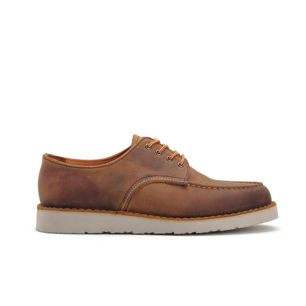 Morgan Aztec Tan - Koku Footwear Crazy Horse Rugged Moc Toe Derby