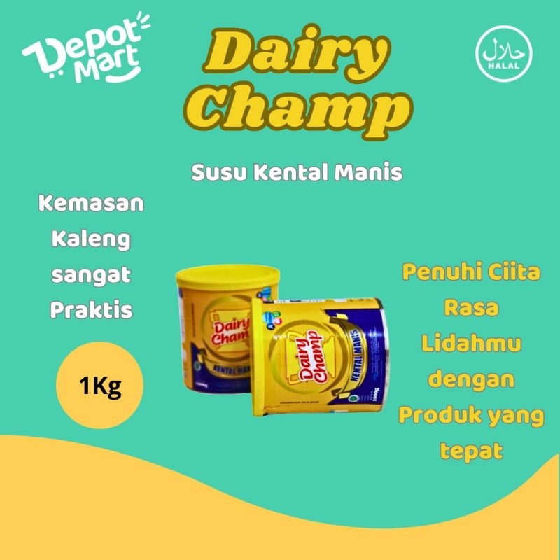 

Dairy Champ 1kg Susu Kental Manis SKM