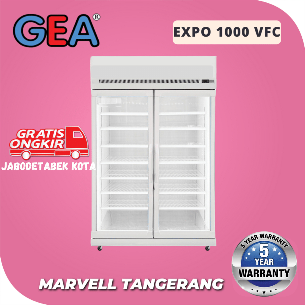 Display Cooler GEA EXPO 1000 VFC / Kulkas 2 Pintu Pendingin Minuman