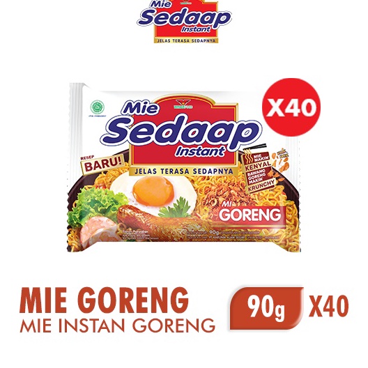 

Free Ongkir Sedaap Mie Instan Goreng Bag 9 gr x4