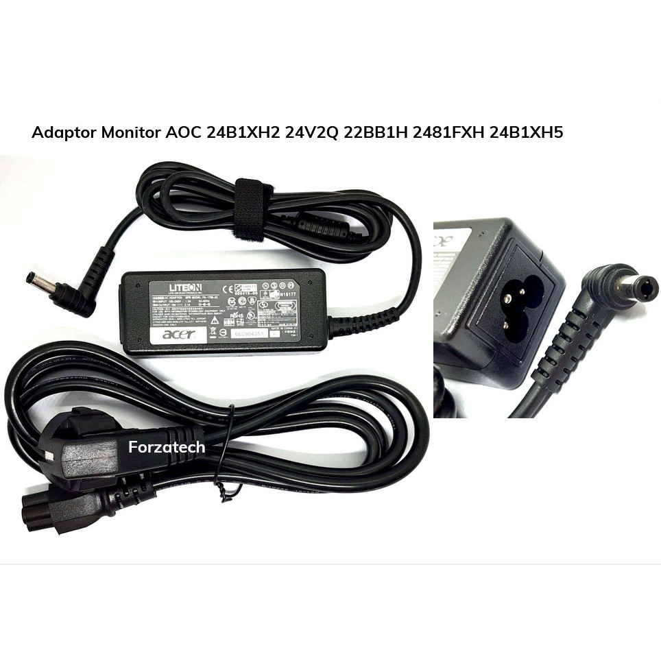 Adaptor Monitor AOC 24B1XH2 24V2Q 22BB1H 2481FXH 24B1XH5 New Bergaransi
