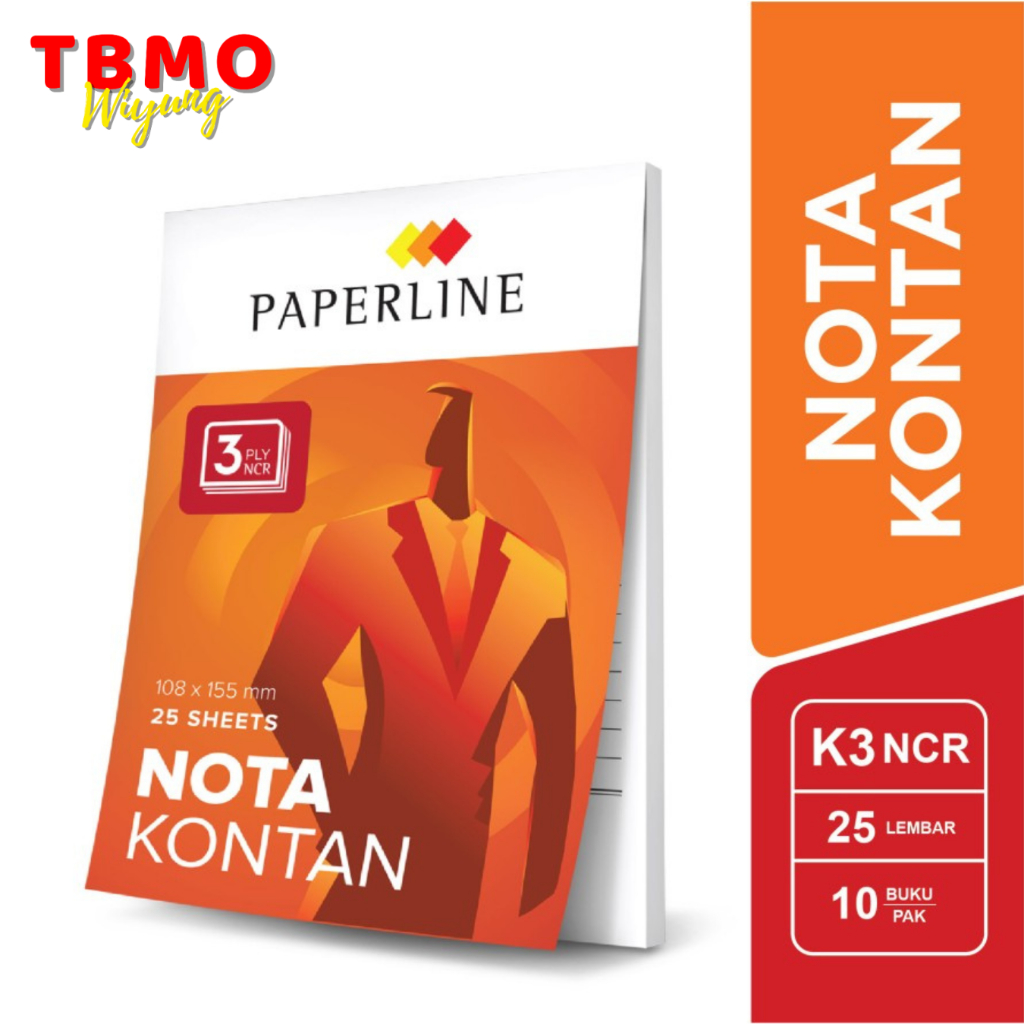 

TBMO Nota Kontan Paperline K3 / Nota Kontan Kecil Per Pack Isi 10