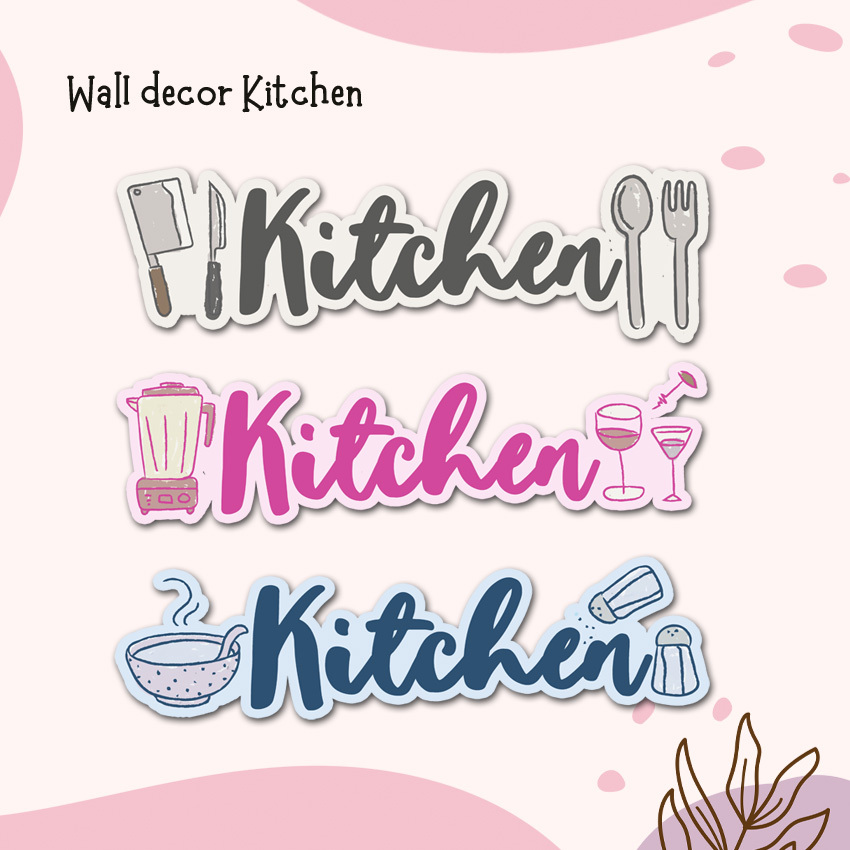 Papan Nama Tulisan Kitchen Tempel Hiasan Kitchen