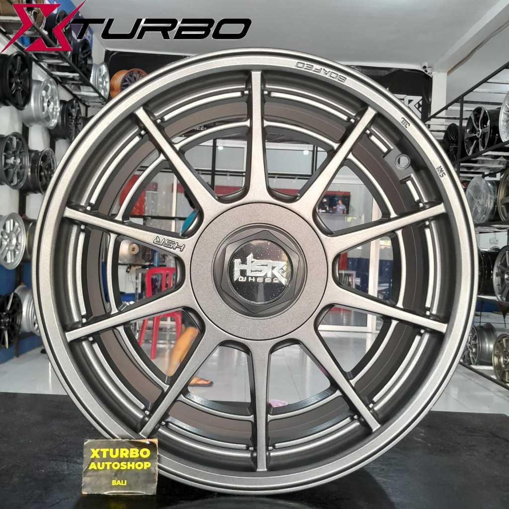 PELEK MODEL JARING LABA-LABA RING 17 HSR TYPER BOAFEO WARNA GUN METAL VELG MOBIL JAZZ YARIS RAIZE RO